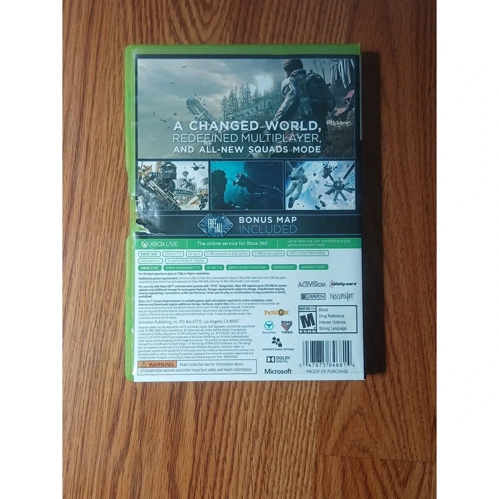Call of Duty: Ghosts (Xbox 360, 2013) Complete w/ Manual - Tested Working